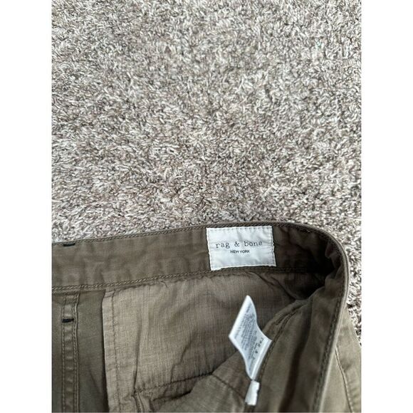 Rag & Bone Buckley Chino Pants Olive Green Ankle Straight Leg Cotton Utility 31 - Picture 5 of 16